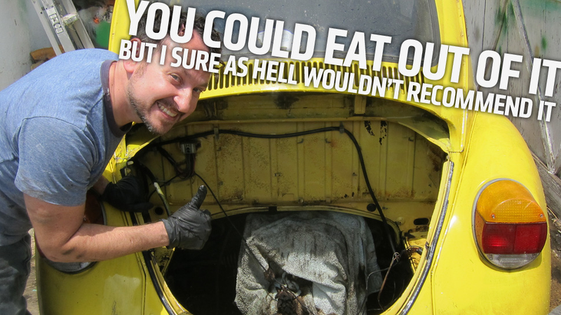 Illustration for article titled It's Back In The Back: How To Put An Engine In A Vintage Beetle